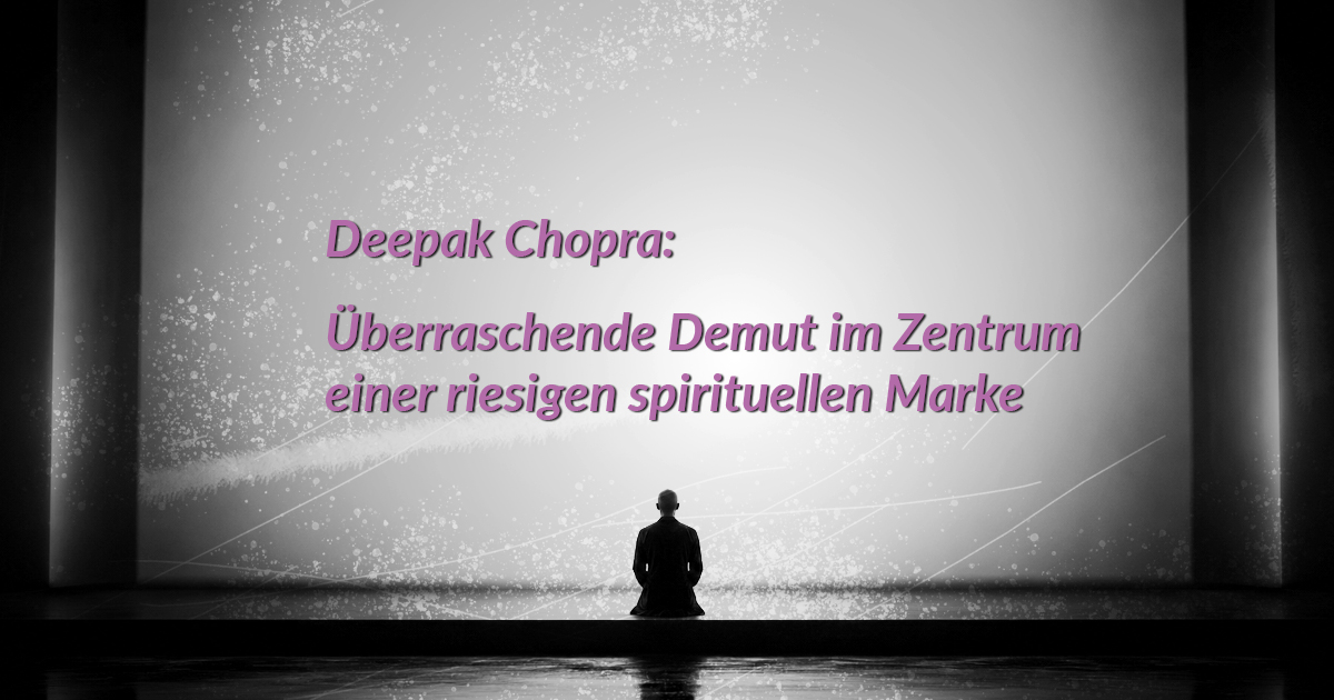 Metanarzissmus: Deepak Chopra, SAND und die Marktlogik des Charismas – Ein Essay über charismatische Herrschaft, Marktlogik und die Frage, warum im psychospirituellen Feld oft nur ein Personalwechsel stattfindet